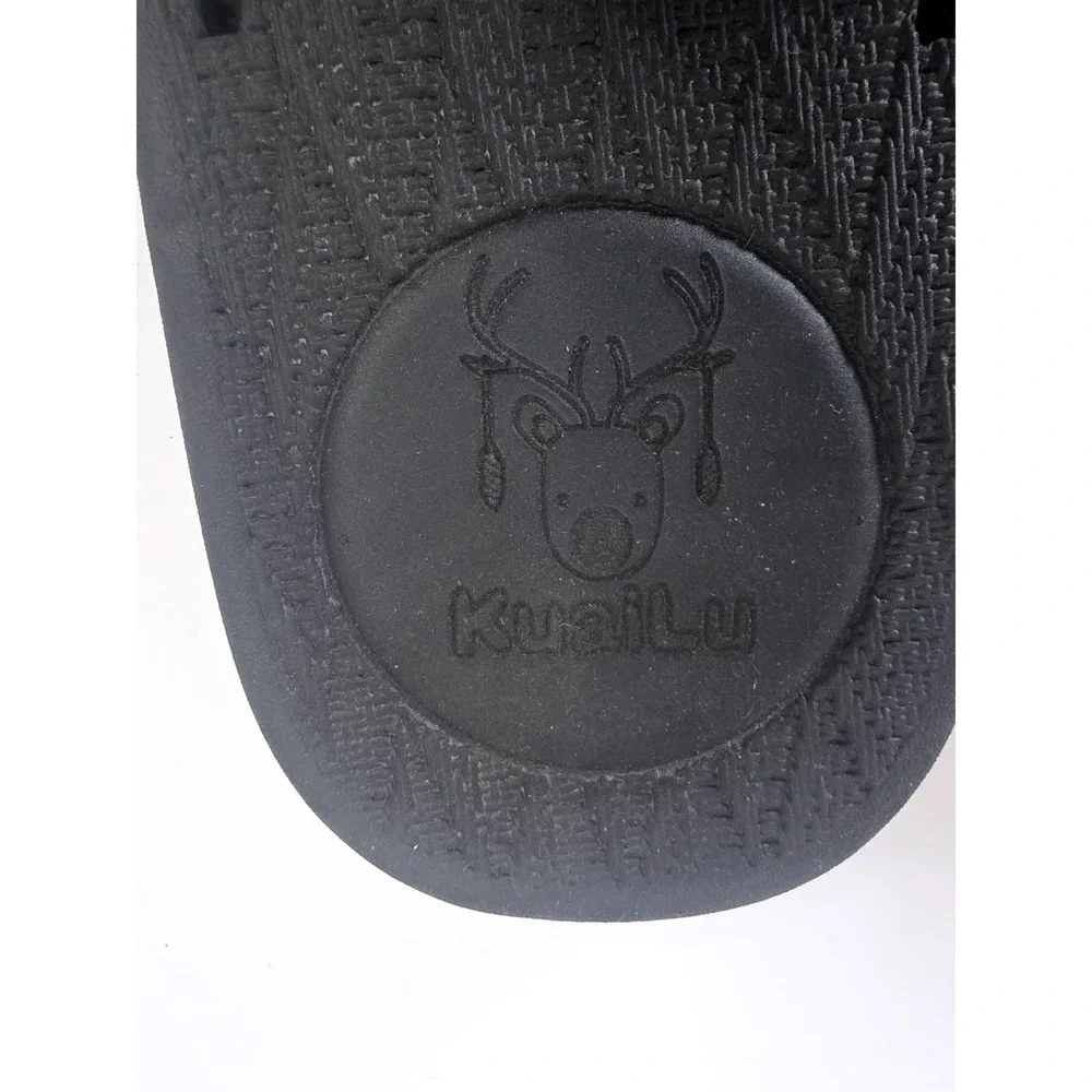 Kuailu Mens Flip Flops Black Yoga Mat Comfort Thong Sandals 12 US/46 EU 12 US